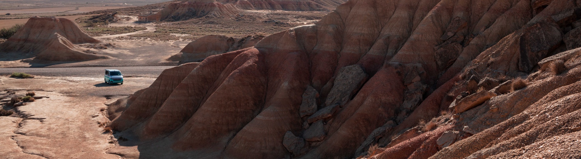 Le désert des Bardenas Reales en van